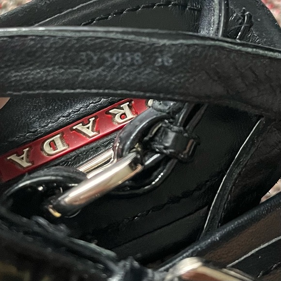 Prada Linea Rossa Patent Wedge Sandal Prada size 36 - Picture 16 of 16